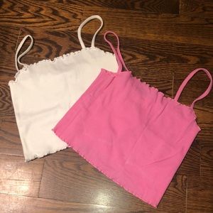 Topshop cute crop tank tops